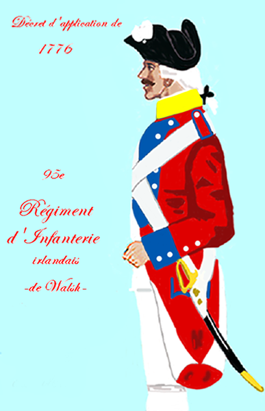 Drapeau d'Ordonnance du régiment de Walsh